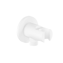 Стенно бяло комбинирано коляно държач за ръчен душ Aqua White
