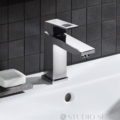 Смесител за мивка за баня Eurocube, квадратен дизайн 