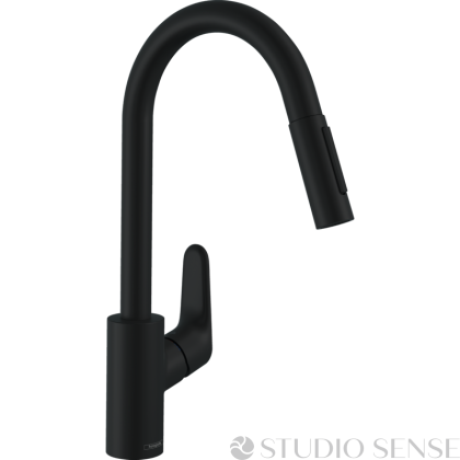 Focus M41 Black Kitchen Mixer Pull-out Tap