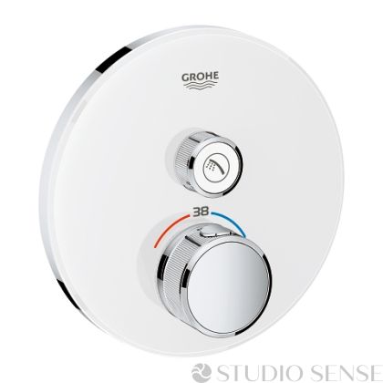 Термостатен смесител за вграждане Grohtherm SmartControl ① бяло 
