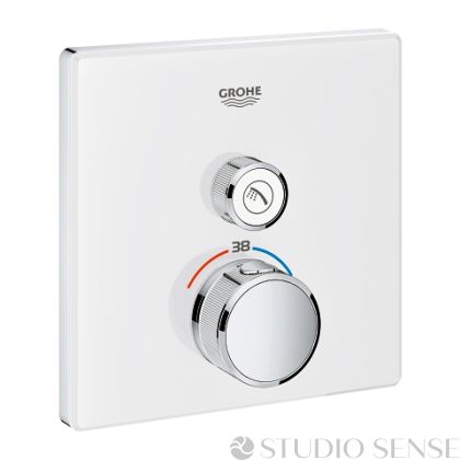 Grohtherm SmartControl ① White Thermostatic Concealed Shower Mixer 