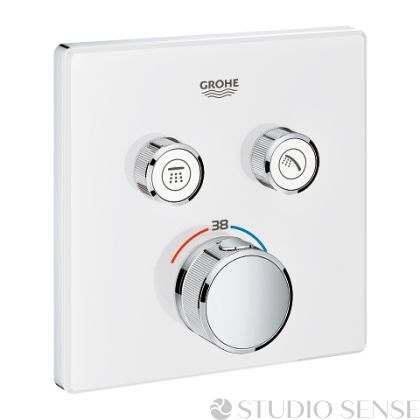 Термостатен смесител за вграждане Grohtherm SmartControl ② бяло 