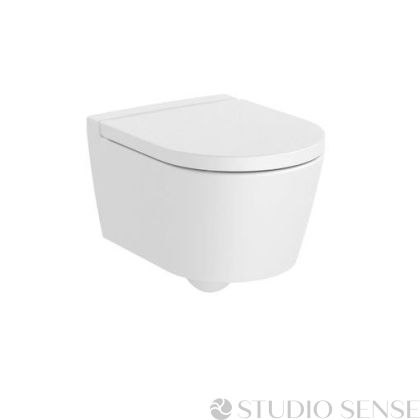 Конзолна тоалетна Inspira 48 ROUND Rimless Compact бял мат 