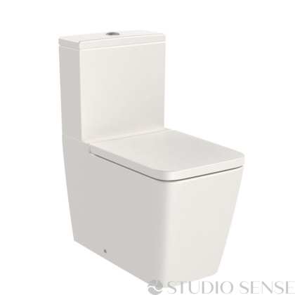 Inspira SQUARE Close Coupled Toilet 65 Back-to-Wall Beige