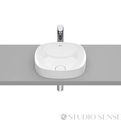  Inspira ROUND 37 FINECERAMIC® Semi-recessed Washbasin