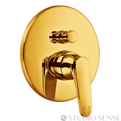 Bella Yellow Gold Single Lever Concealed Shower Mixer