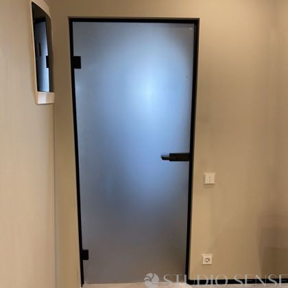 CLEO NERO Glass Interior Framed Door