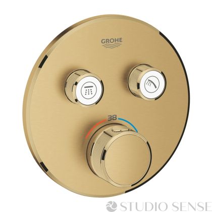 Grohtherm SmartControl ② Brushed Cool Sunrise Thermostatic Concealed Shower Mixer 