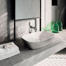 Washbasin Green Lux Silver White