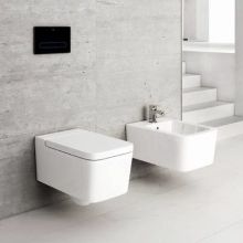 Конзолна тоалетна Inspira 56 SQUARE Rimless бял мат