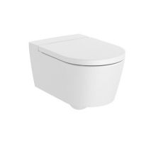 Конзолна тоалетна Inspira 56 ROUND Rimless бял мат