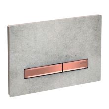 Sigma 50 Flush Plate Concrete/Rose Gold