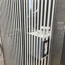 Multislide S Nero Stripes Glass Shower Enclosure With Deco