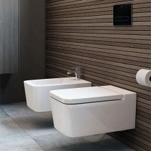 ПРОМО СЕТ конзолна тоалетна Inspira 56 SQUARE Rimless и структура за вграждане Duplo 