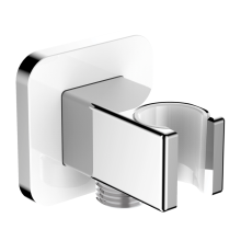 Бяла душ-система за вграждане с термостат Parma Square Slim 20 WHT 