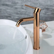 Lungo 185 Rose Gold Single Lever Tall Mixer