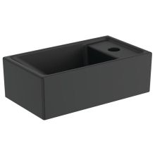 Compact Black Matt Washbasin Tempo 37 Silk Black