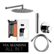 Via Manzoni Tondo Lux Concealed Shower Set
