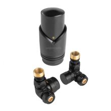OPTIComfort Back Matt Thermostatic Set With Axial Valves