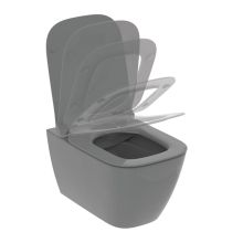 Конзолна тоалетна сив гланц i.Life B RimLS+ Grey  