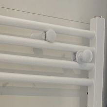 White Bathroom Heating Rail Hook