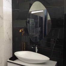 LED огледало за баня овално артистично Dali