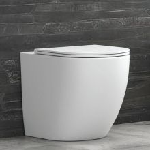 Milos 57 Rimless White Matt Floor-Standing Toilet