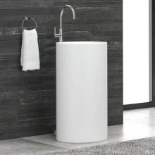 Milos 45 White Matt Floor-Standing Washbasin