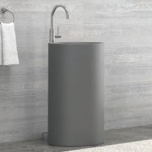 Milos 45 Grey Matt Floor-Standing Washbasin
