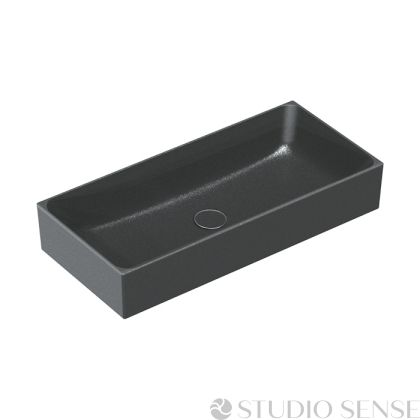 Черна мивка за баня Verso 75 Nero Satinato 