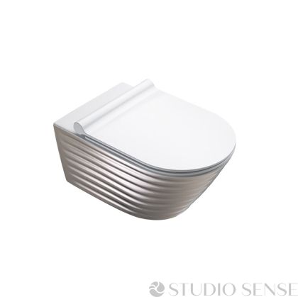 Сребърна тоалетна чиния Classy Silver newflush™ 