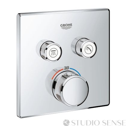 Grohtherm SmartControl ② Chrome Thermostatic Concealed Shower Mixer 
