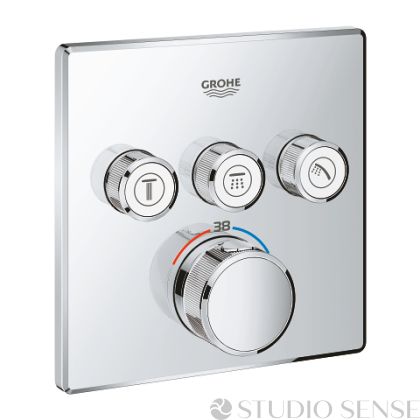 Grohtherm SmartControl ③ Chrome Thermostatic Concealed Shower Mixer 