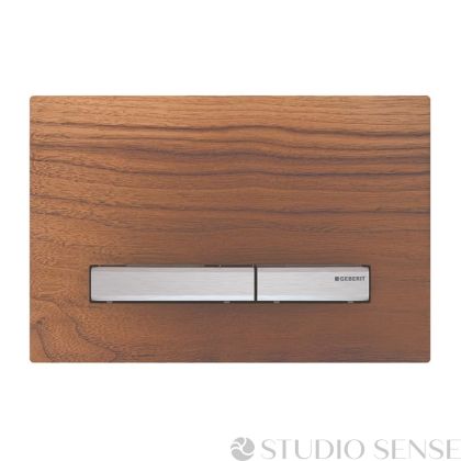 Sigma 50 Flush Plate Walnut Wood/Chrome