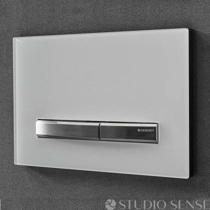 Sigma 50 Flush Plate White/Chrome