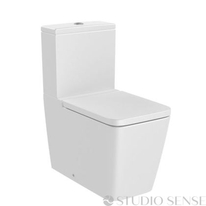 Inspira SQUARE Close Coupled Toilet 65 Back-to-Wall White Matt