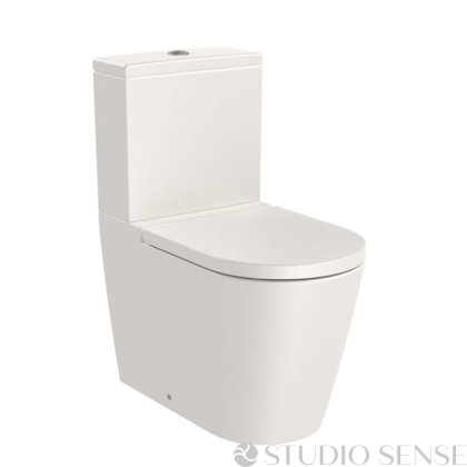 Inspira ROUND Close Coupled Toilet 65 Back-to-Wall Beige