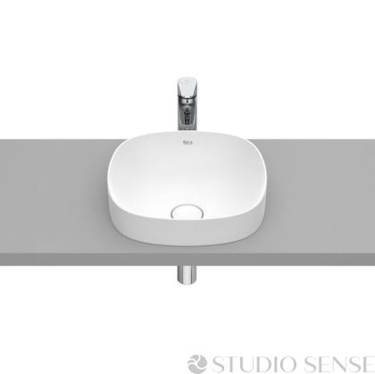  Inspira ROUND 37 FINECERAMIC® Semi-recessed Washbasin White Matt