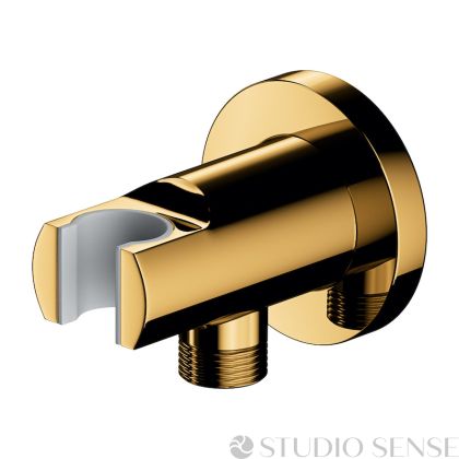 UNI R Yellow Gold Shower Connection Holder