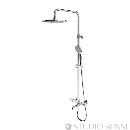 Y Chrome 250 Thermostatic Shower/Bath System