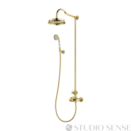 Armance Yellow Gold 225 Thermostatic Shower System
