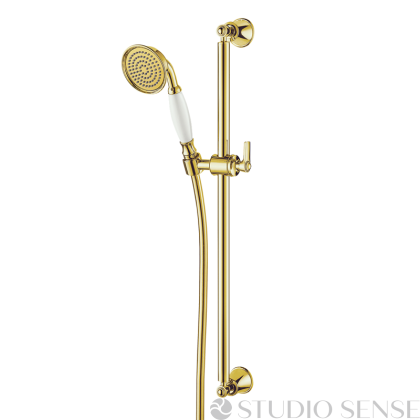 Armance Yellow Gold Wall Suspension with Hand Shower
