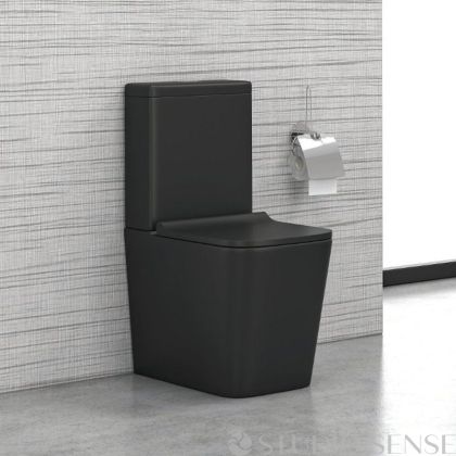 Ios 61 Rimless Black Close Coupled Toilet 