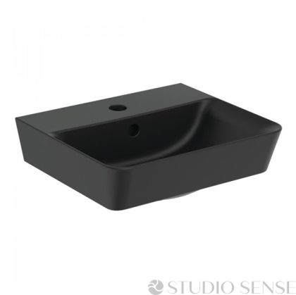  Connect Air Cube 40 Silk Black Washbasin