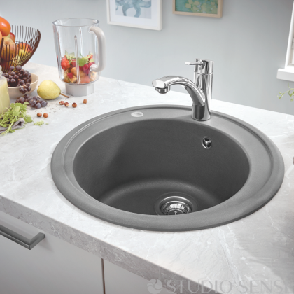 Composite Kitchen Sink K200 Granite Grey