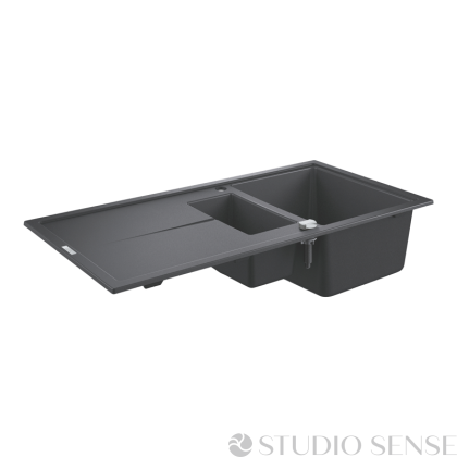 Гранитна композитна черна мивка за кухня K400 100х50 
