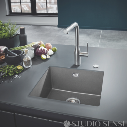 Composite Kitchen Sink K700U Granite Gray