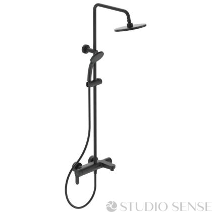 Cerafine O 200 Silk Black h1015 Shower System Set