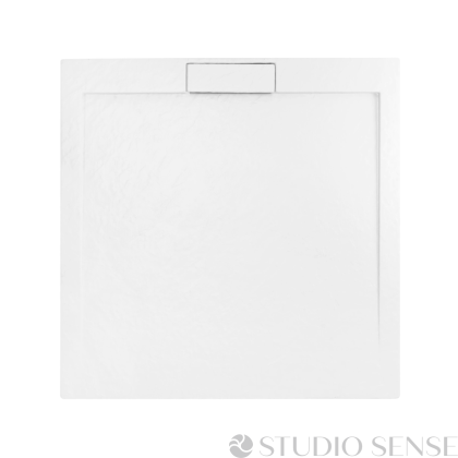 Луксозно бяло поддушово корито GRAND White 90x90 квадрат 