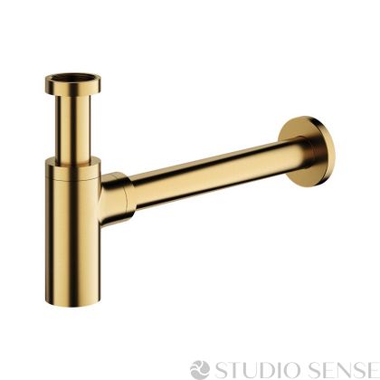 UNI Brushed Gold златен декоративен сифон за мивка 